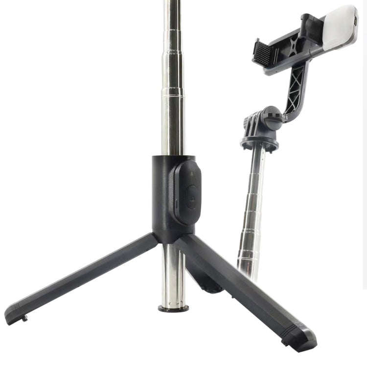 Q07 Bluetooth Selfie Stick Multifunctional Live Broadcast Tripod With Light(Black)