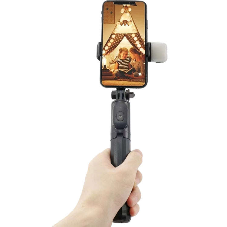 Q07 Bluetooth Selfie Stick Multifunctional Live Broadcast Tripod With Light(Black)