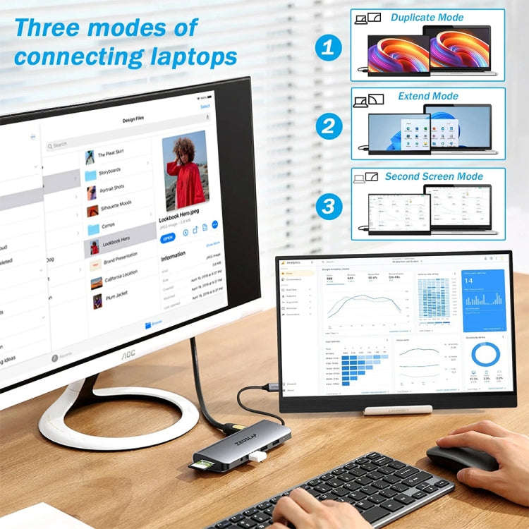 14 inch HDR 2560x1600P IPS Screen Portable Monitor(EU Plug)