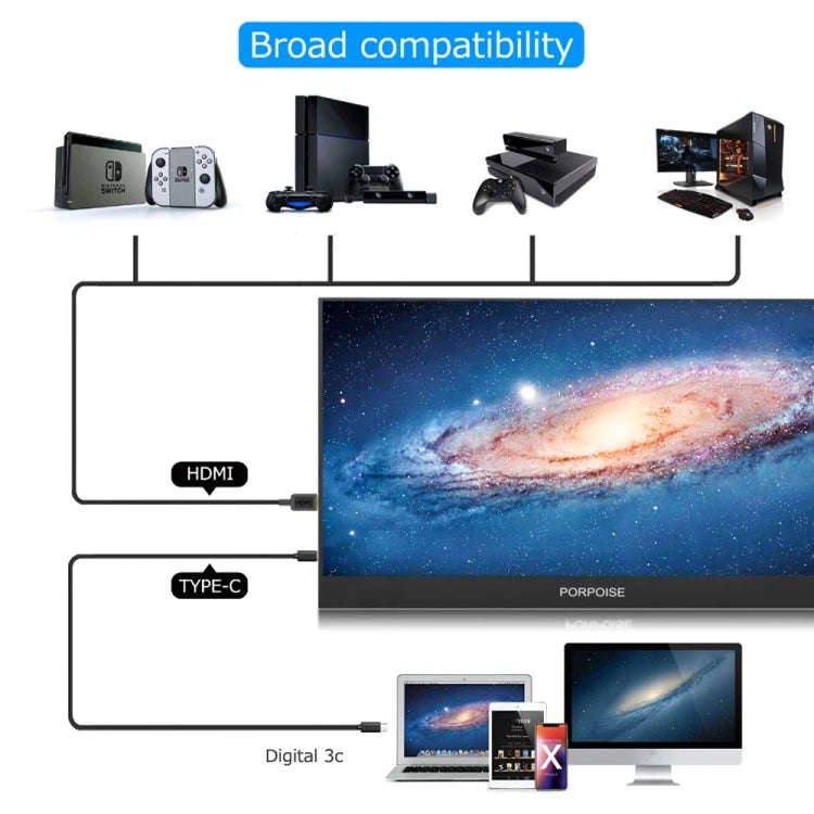 17.3 inch FHD 1920x1080P IPS Screen Portable Monitor(No Charger)