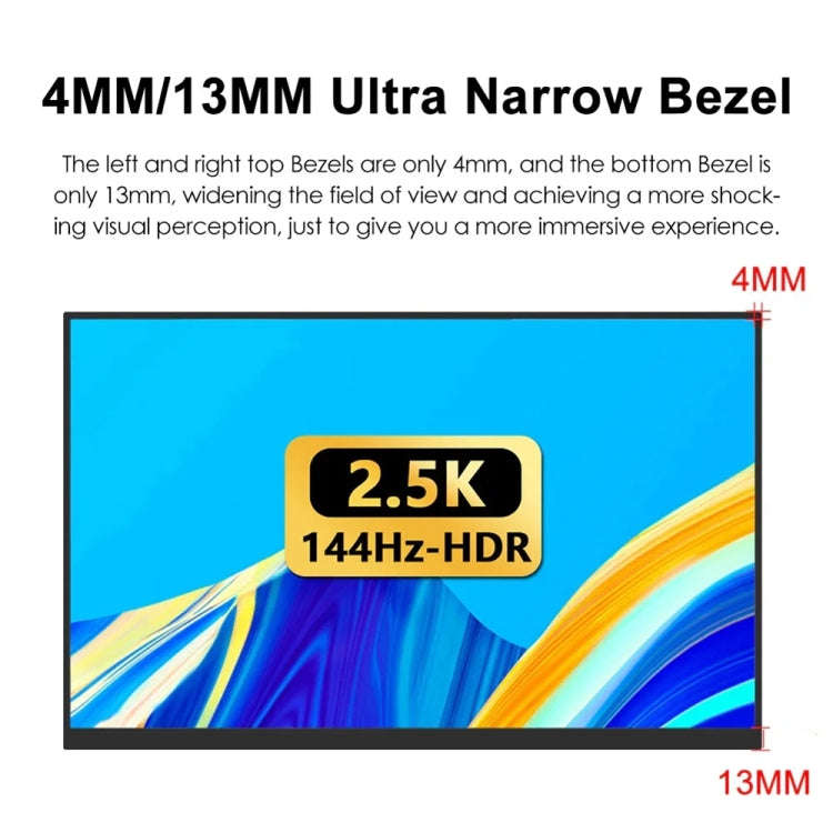 18 inch HDR 2560x1600P IPS Screen Portable Monitor(EU Plug)