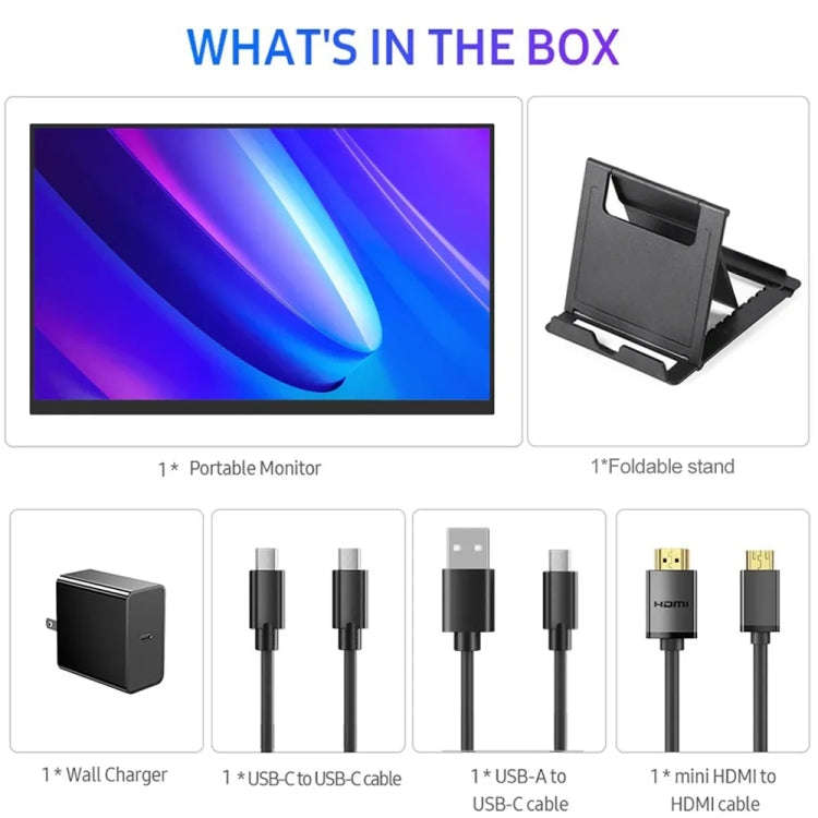 18 inch HDR 2560x1600P IPS Screen Portable Monitor(EU Plug)