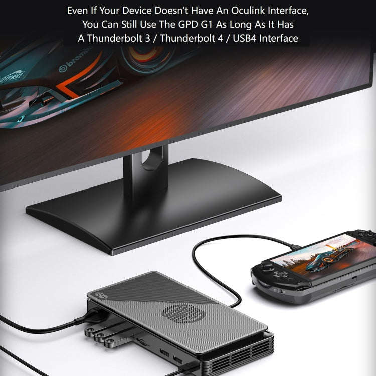 GPD G1 AMD Radeon RX 7600M XT Graphics Card Expansion Dock, Memory:8GB(Dark Grey)