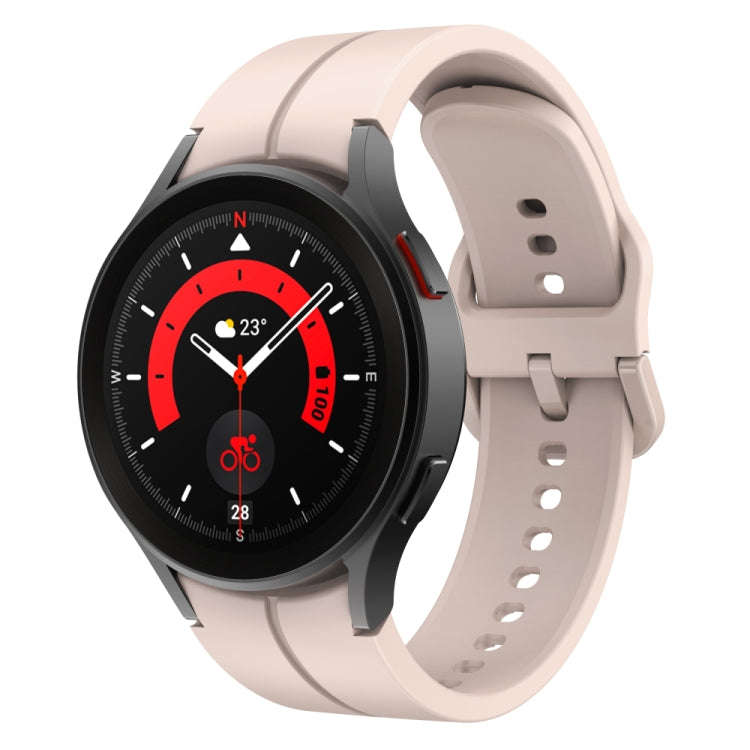 For Samsung Galaxy Watch 6 / 6 Classic Colorful Buckle Silicone Watch Band(Pink)