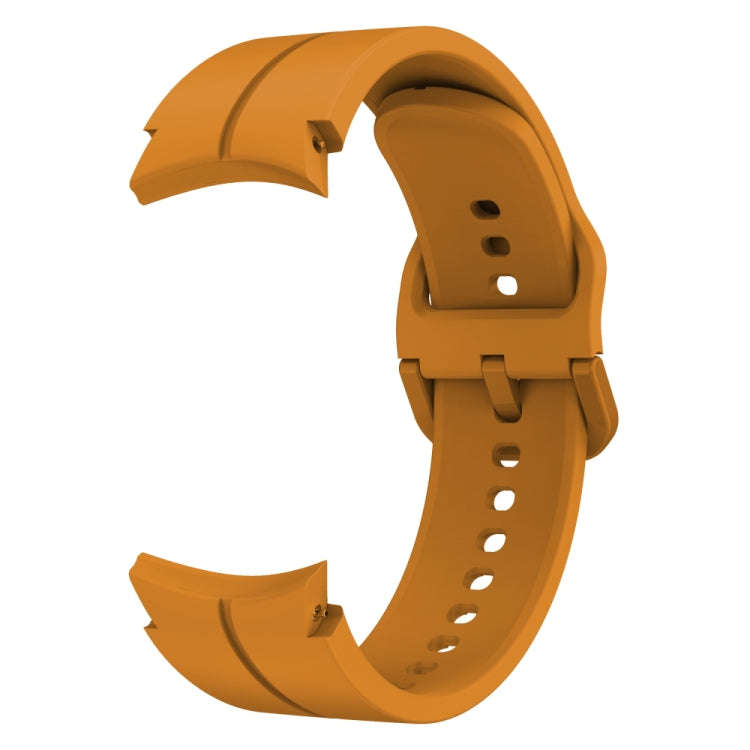 For Samsung Galaxy Watch 6 / 6 Classic Colorful Buckle Silicone Watch Band(Yellow)