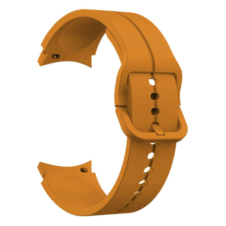 For Samsung Galaxy Watch 6 / 6 Classic Colorful Buckle Silicone Watch Band(Yellow)