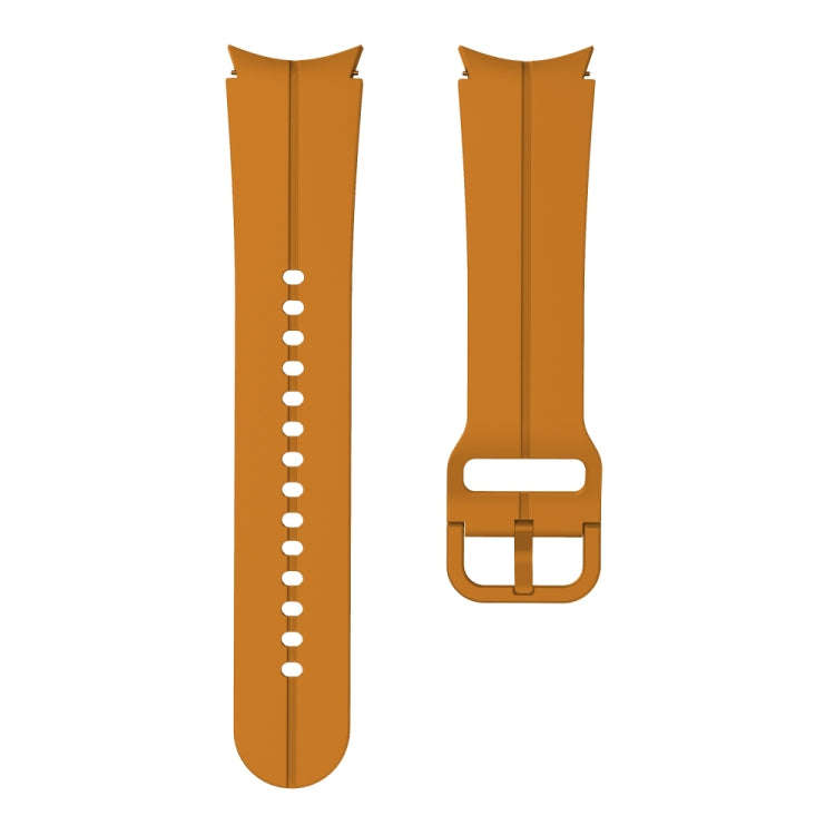 For Samsung Galaxy Watch 6 / 6 Classic Colorful Buckle Silicone Watch Band(Yellow)