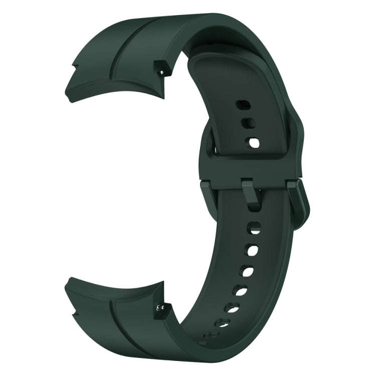 For Samsung Galaxy Watch 6 / 6 Classic Colorful Buckle Silicone Watch Band(Green)
