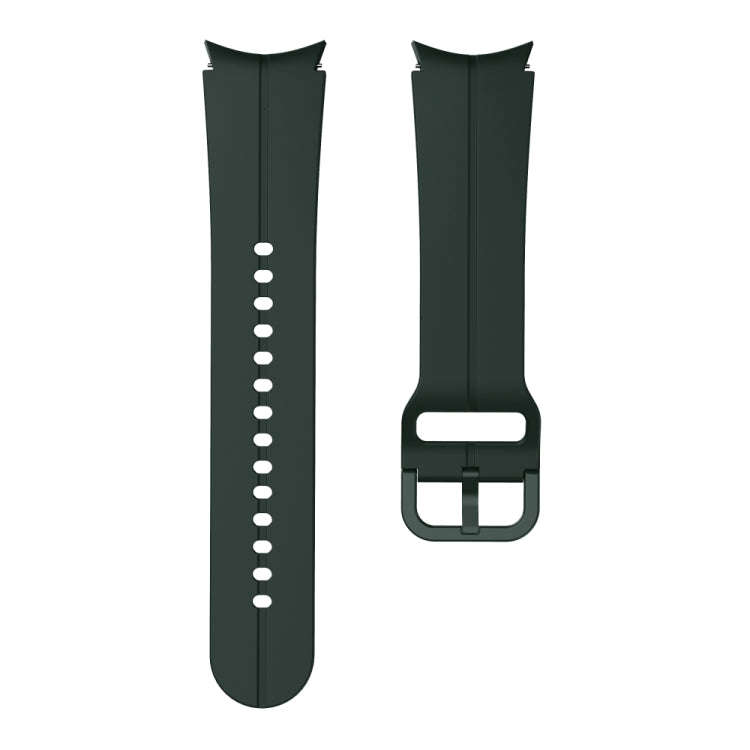 For Samsung Galaxy Watch 6 / 6 Classic Colorful Buckle Silicone Watch Band(Green)