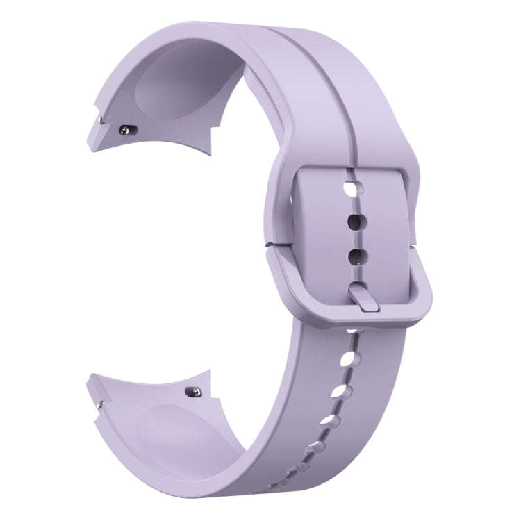 For Samsung Galaxy Watch 6 / 6 Classic Colorful Buckle Silicone Watch Band(Purple)