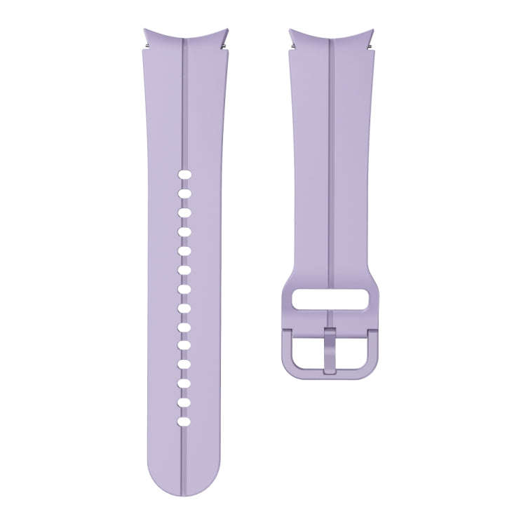 For Samsung Galaxy Watch 6 / 6 Classic Colorful Buckle Silicone Watch Band(Purple)