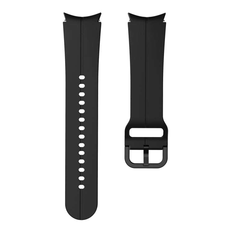 For Samsung Galaxy Watch 6 / 6 Classic Colorful Buckle Silicone Watch Band(Black)