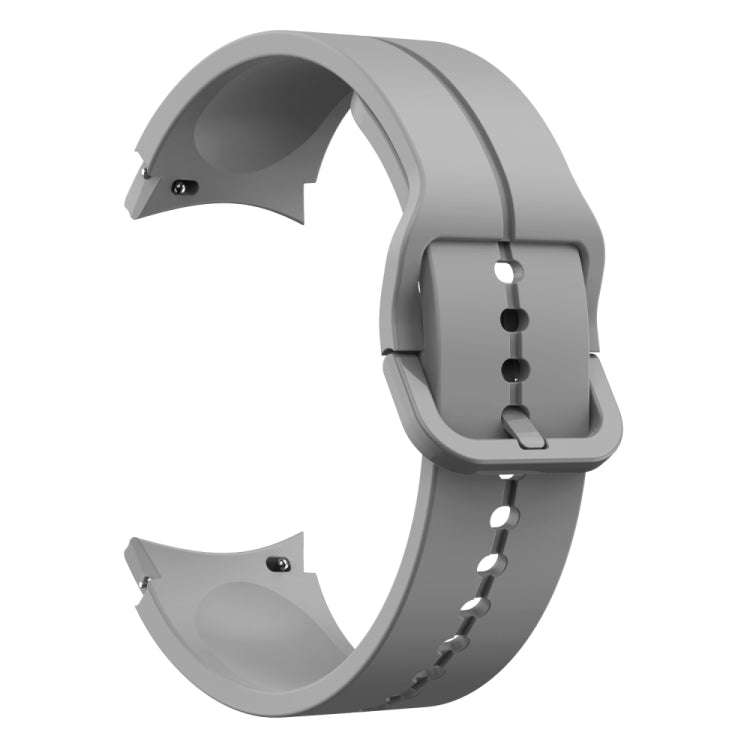 For Samsung Galaxy Watch 6 / 6 Classic Colorful Buckle Silicone Watch Band(Grey)
