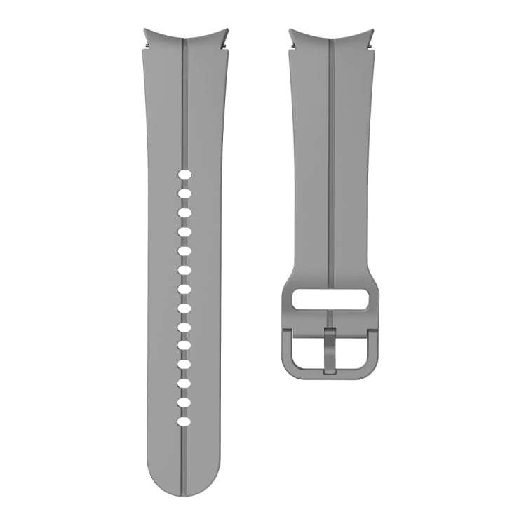 For Samsung Galaxy Watch 6 / 6 Classic Colorful Buckle Silicone Watch Band(Grey)