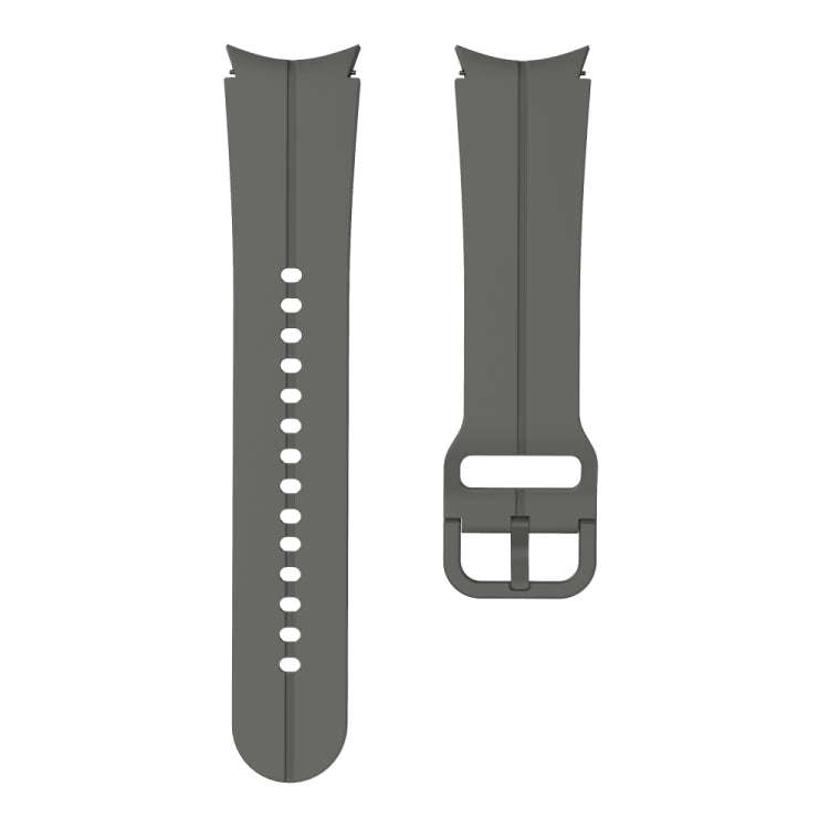 For Samsung Galaxy Watch 6 / 6 Classic Colorful Buckle Silicone Watch Band(Space Grey)