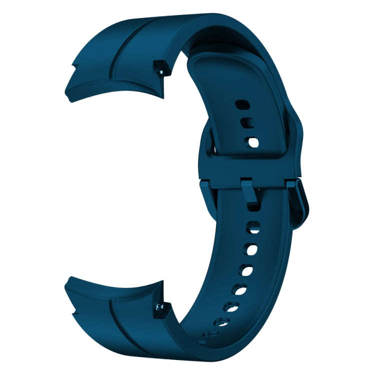 For Samsung Galaxy Watch 6 / 6 Classic Colorful Buckle Silicone Watch Band(Rock Blue)
