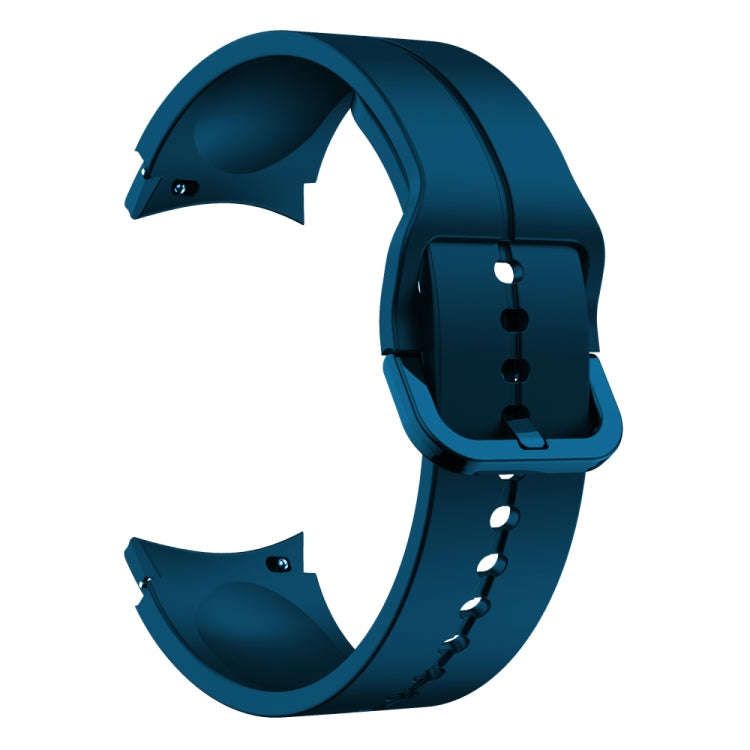 For Samsung Galaxy Watch 6 / 6 Classic Colorful Buckle Silicone Watch Band(Rock Blue)