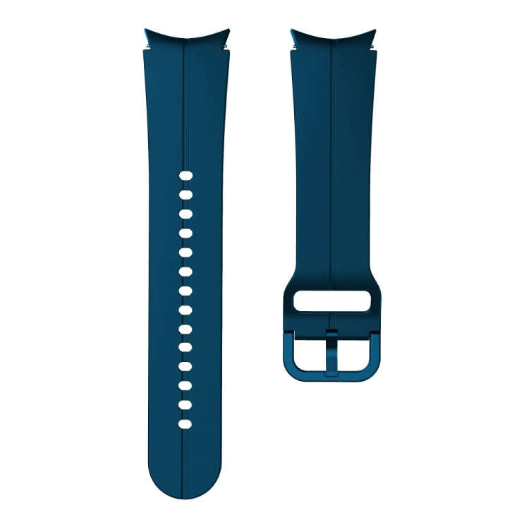 For Samsung Galaxy Watch 6 / 6 Classic Colorful Buckle Silicone Watch Band(Rock Blue)