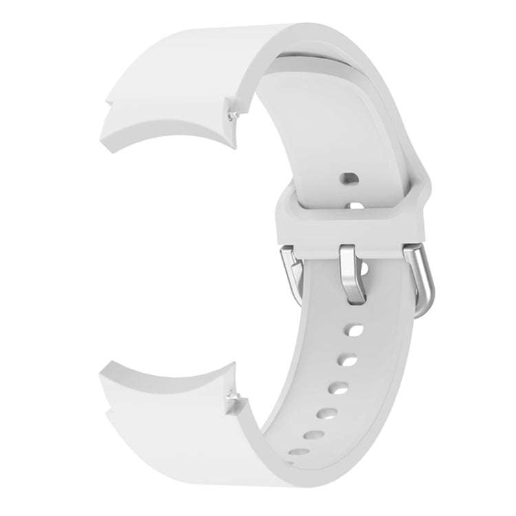 For Samsung Galaxy Watch 6 / 6 Classic Colorful Buckle Silicone Sport Watch Band(White)