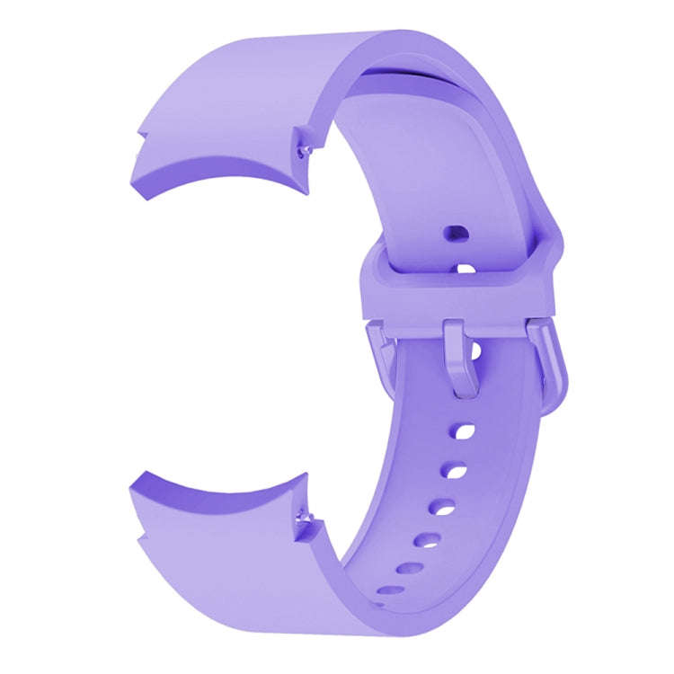 For Samsung Galaxy Watch 6 / 6 Classic Colorful Buckle Silicone Sport Watch Band(Purple)