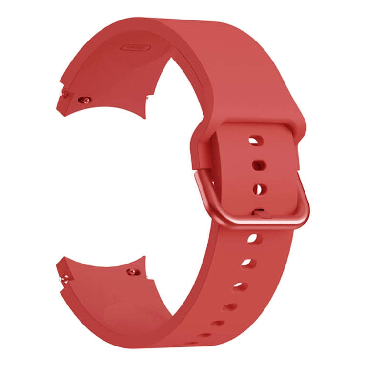 For Samsung Galaxy Watch 6 / 6 Classic Colorful Buckle Silicone Sport Watch Band(Red)