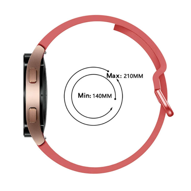 For Samsung Galaxy Watch 6 / 6 Classic Colorful Buckle Silicone Sport Watch Band(Red)