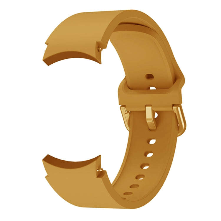For Samsung Galaxy Watch 6 / 6 Classic Colorful Buckle Silicone Sport Watch Band(Yellow)