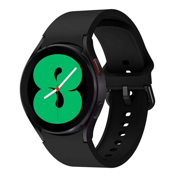For Samsung Galaxy Watch 6 / 6 Classic Colorful Buckle Silicone Sport Watch Band(Black)