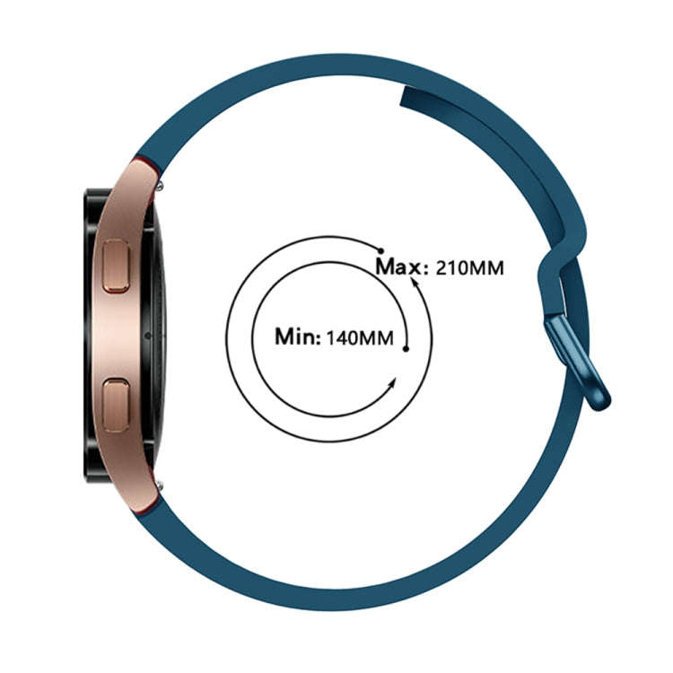 For Samsung Galaxy Watch 6 / 6 Classic Colorful Buckle Silicone Sport Watch Band(Dark Blue)