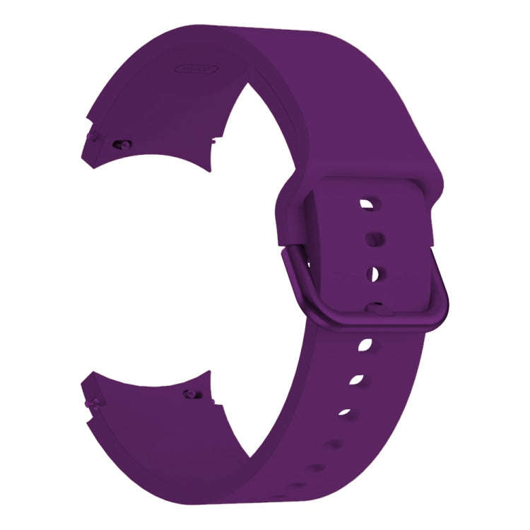 For Samsung Galaxy Watch 6 / 6 Classic Colorful Buckle Silicone Sport Watch Band(Dark Purple)