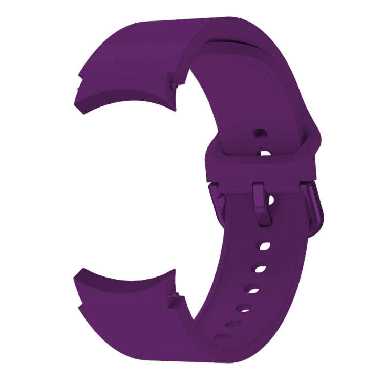 For Samsung Galaxy Watch 6 / 6 Classic Colorful Buckle Silicone Sport Watch Band(Dark Purple)
