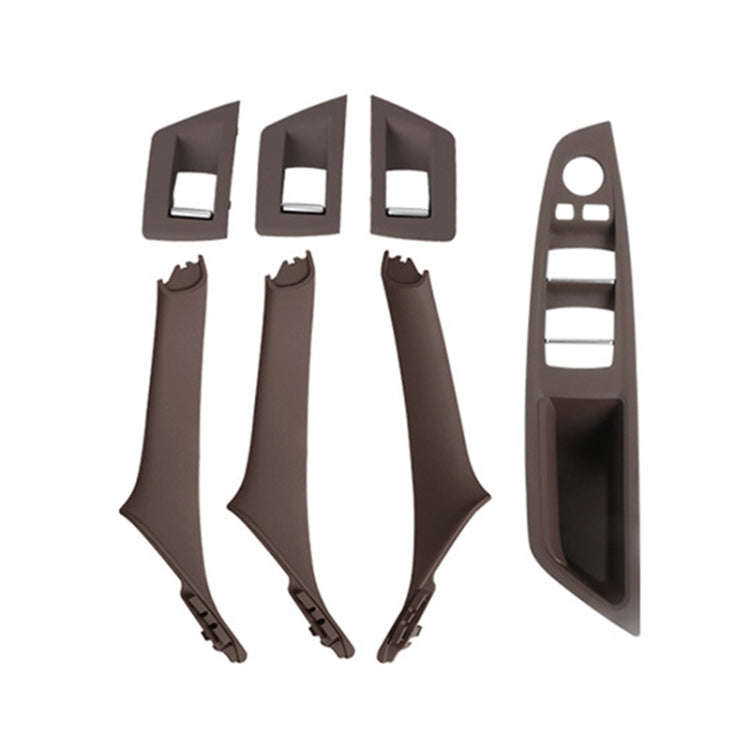 For BMW F10 / F18 5 Series 7pcs Car Inside Doors Handle Pull Trim Cover, Right Driving, 514172258...