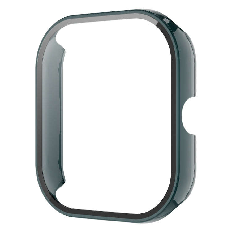 For Redmi Watch 4 PC + Tempered Glass Integrated Watch Protective Case(Pine Green)
