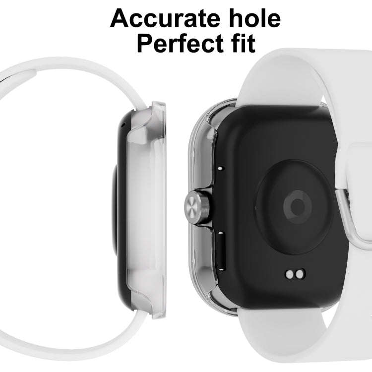 For Redmi Watch 4 PC + Tempered Glass Integrated Watch Protective Case(Transparent)