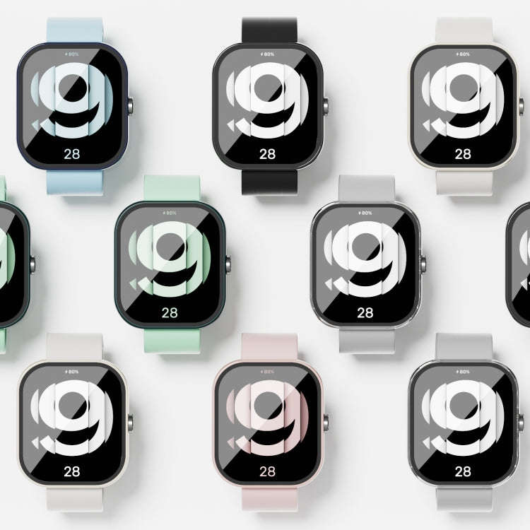For Redmi Watch 4 PC + Tempered Glass Integrated Watch Protective Case(Transparent)