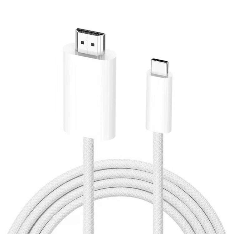 4K 30Hz USB-C / Type-C to HDMI HD Adapter Cable, Length: 1.8m(White)