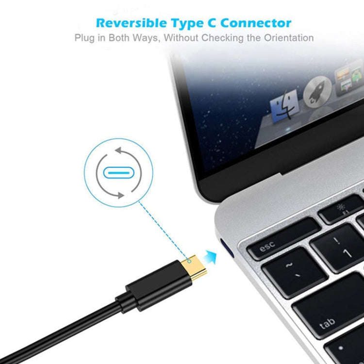 4K 60Hz USB-C / Type-C to HDMI HD Adapter Cable, Length: 1.8m(Black)