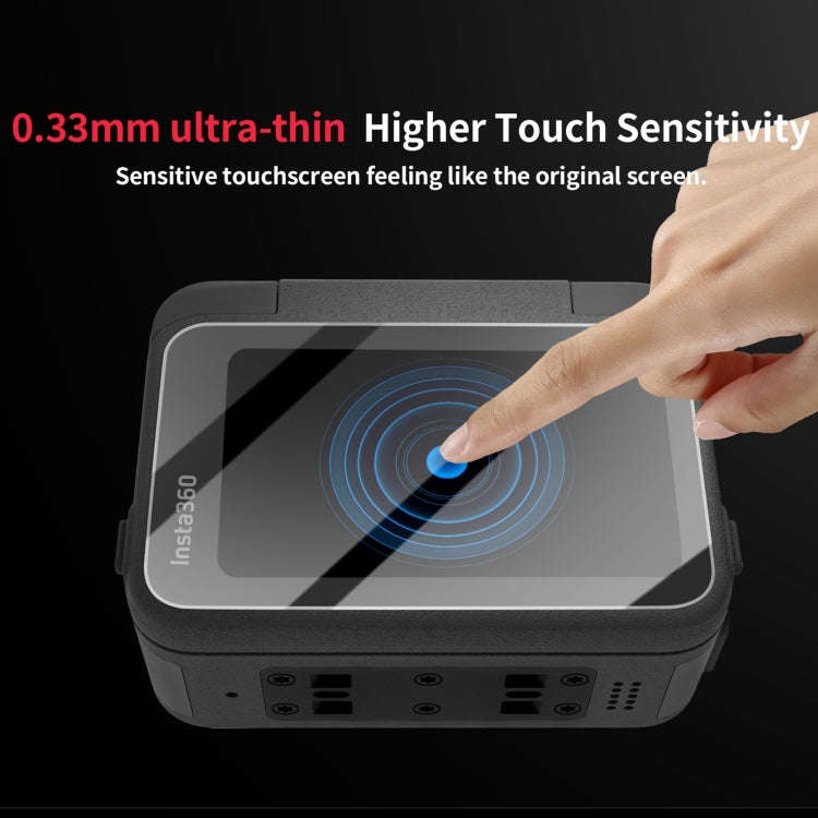 For Insta360 Ace Sunnylife 3 in 1 Rear & Front Screen Lens Explosion proof Film(1 Set)