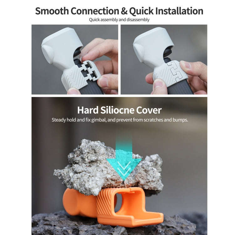 For DJI Osmo Pocket 3 Sunnylife OP3-BHT746 Silicone Protective Case(Orange)