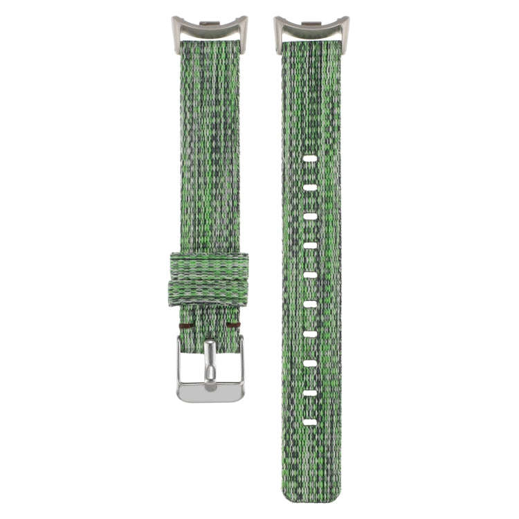 For Xiaomi Mi Band 8 Nylon Canvas Watch Band(Green)