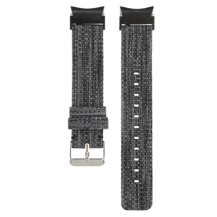 For Samsung Galaxy Watch6/6 Classic/5/5 Pro Nylon Canvas Watch Band(Grey)