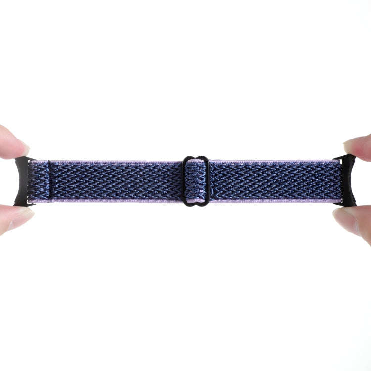For Google Pixel Watch 2 / Pixel Watch 20mm Wave Braided Nylon Watch Band(Indigo Blue)