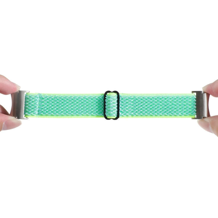 For Samsung Galaxy Watch6/6 Classic/5/5 Pro Wave Braided Nylon Watch Band(Teal)