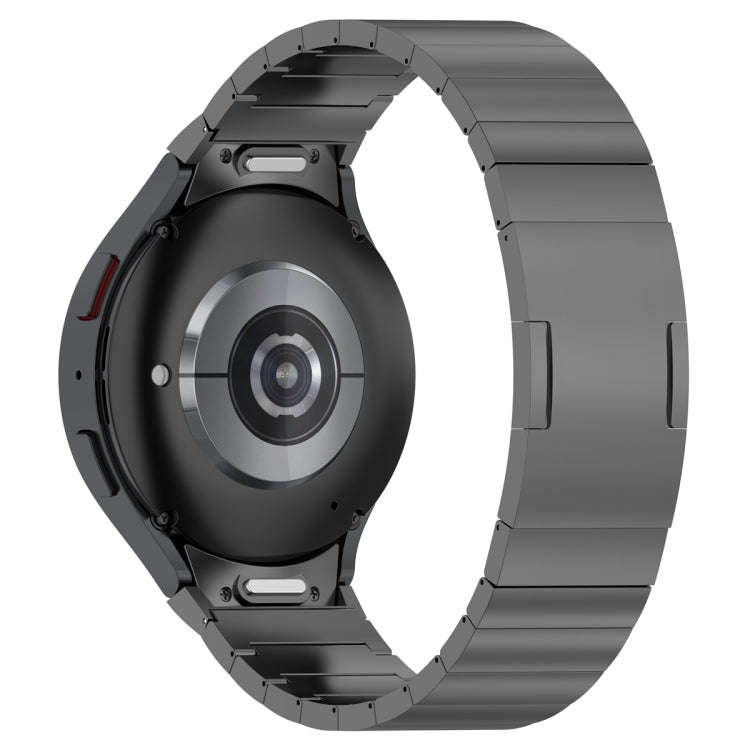 For Samsung Galaxy Watch6/6 Classic/5/5 Pro Button Style One-bead Metal Watch Band(Grey)