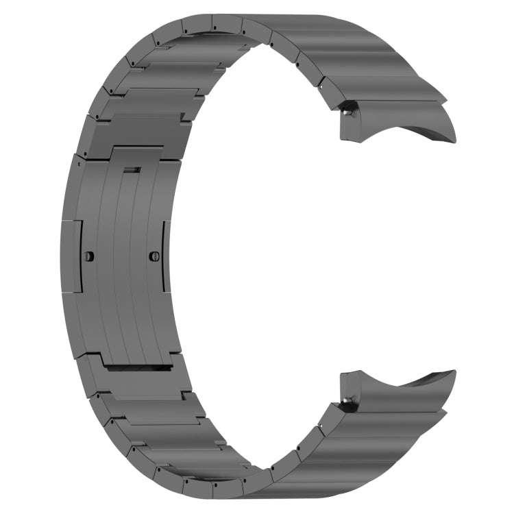 For Samsung Galaxy Watch6/6 Classic/5/5 Pro Button Style One-bead Metal Watch Band(Grey)