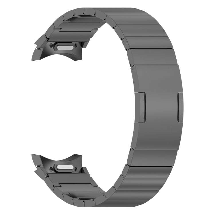 For Samsung Galaxy Watch6/6 Classic/5/5 Pro Button Style One-bead Metal Watch Band(Grey)