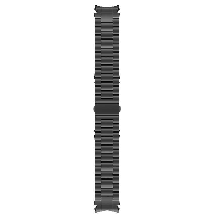 For Samsung Galaxy Watch6/6 Classic/5/5 Pro Button Style Three-bead Metal Watch Band(Titanium Color)