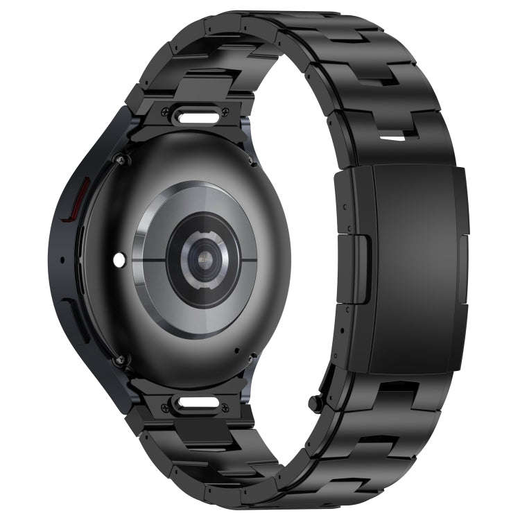 For Samsung Galaxy Watch6/6 Classic/5/5 Pro Button Style Titanium Steel Metal Watch Band(Black)