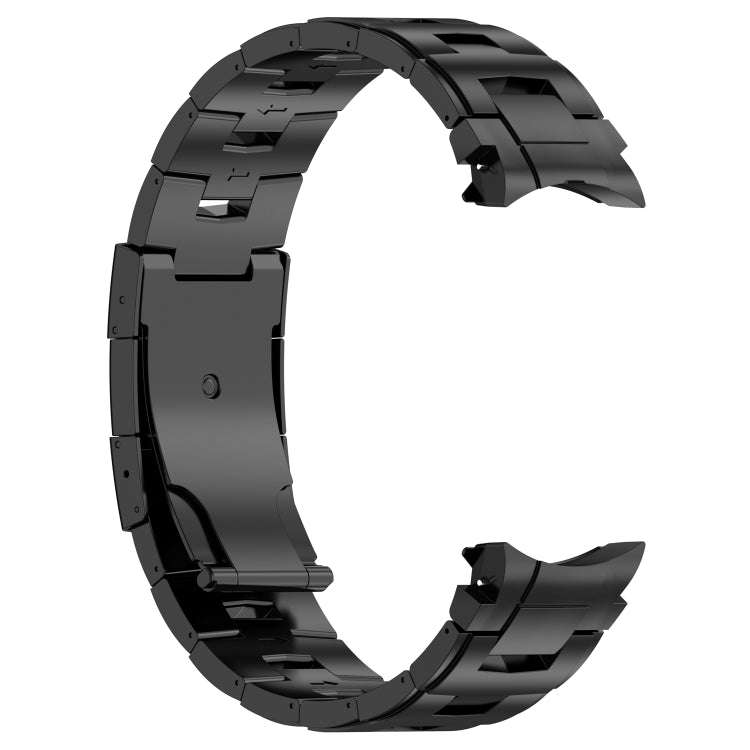 For Samsung Galaxy Watch6/6 Classic/5/5 Pro Button Style Titanium Steel Metal Watch Band(Black)