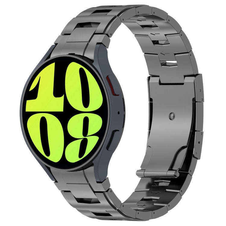 For Samsung Galaxy Watch6/6 Classic/5/5 Pro Button Style Titanium Steel Metal Watch Band(Grey)